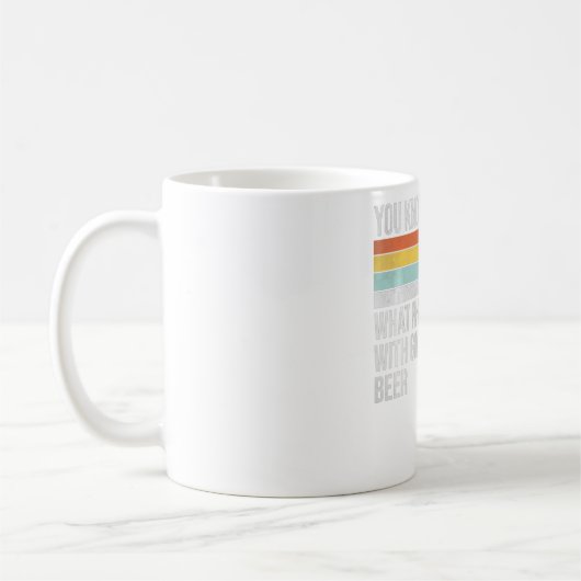 Je weet wat er gebeurt met Golf en beerpullover Koffiemok (Links)