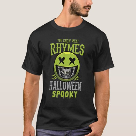 Je weet wat er gebeurt met halloween Spooky of Hal T-shirt (Voorkant)