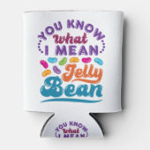 Je weet wat ik bedoel met Jelly Bean Blikjeskoeler (Voorkant)