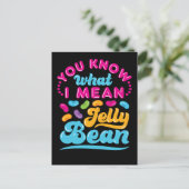Je weet wat ik bedoel met Jelly Bean Briefkaart (Staand voorkant)