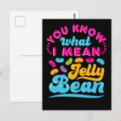 Je weet wat ik bedoel met Jelly Bean Briefkaart (Voorkant / Achterkant)
