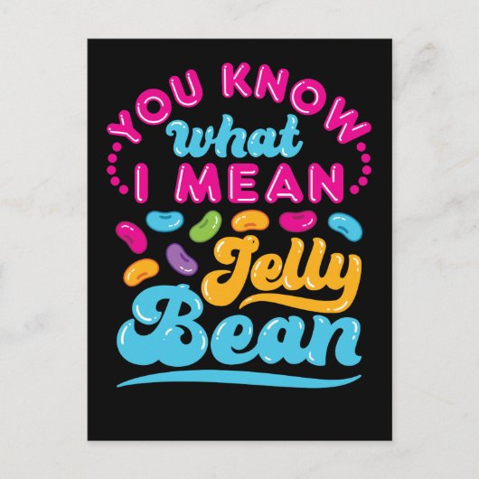 Je weet wat ik bedoel met Jelly Bean Briefkaart (Voorkant)