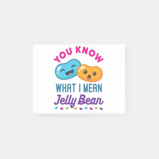 Je weet wat ik bedoel met Jelly Bean Kawaii Snoep Post-it® Notes (Voorkant)