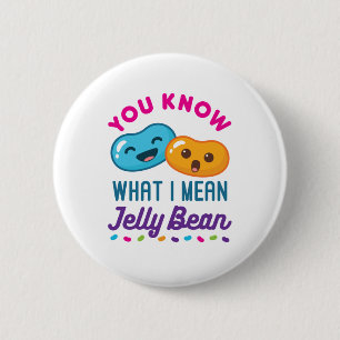 Je weet wat ik bedoel met Jelly Bean Kawaii Snoep Ronde Button 5,7 Cm