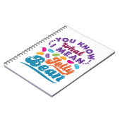 Je weet wat ik bedoel met Jelly Bean Notitieboek (Linkerzijde)