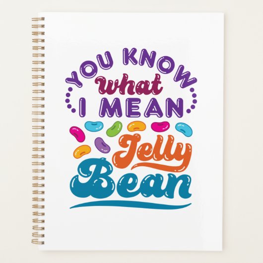 Je weet wat ik bedoel met Jelly Bean Planner (Voorkant)