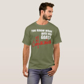 Je weet wat mijn geit El Chupacabra Cryptid krijgt T-shirt (Voorkant volledig)