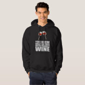 Je Weet Wat Rijmt Op Vrijdag Wijn Hoodie (Voorkant volledig)