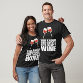 Je Weet Wat Rijmt Op Vrijdag Wijn T-shirt (Unisex)