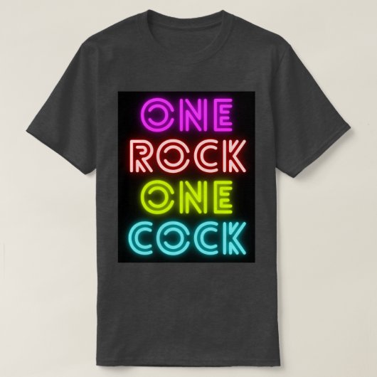 Je weet wat ze Neon zeggen T-shirt (Design voorkant)