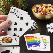 Je weet wie je niet bent. pokerkaarten (Insitu)