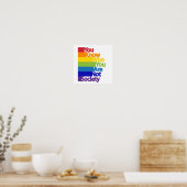 Je weet wie je niet bent. poster (Keuken)