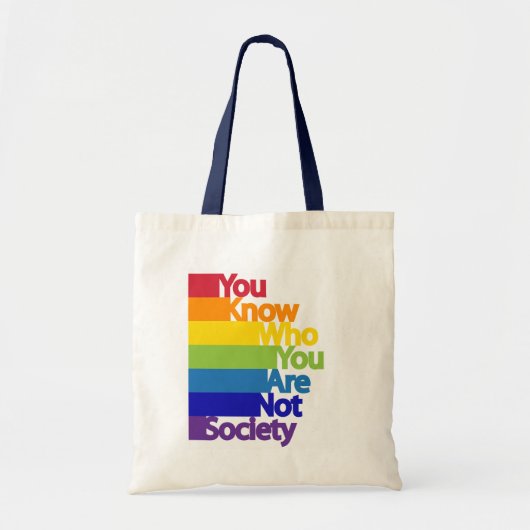 Je weet wie je niet bent. tote bag (Voorkant)
