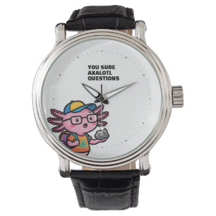 Je weet zeker axolotl vragen Grappig Cute sarcasti Horloge