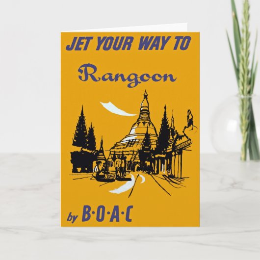 Je weg naar Rangoon Kaart (Voorkant)