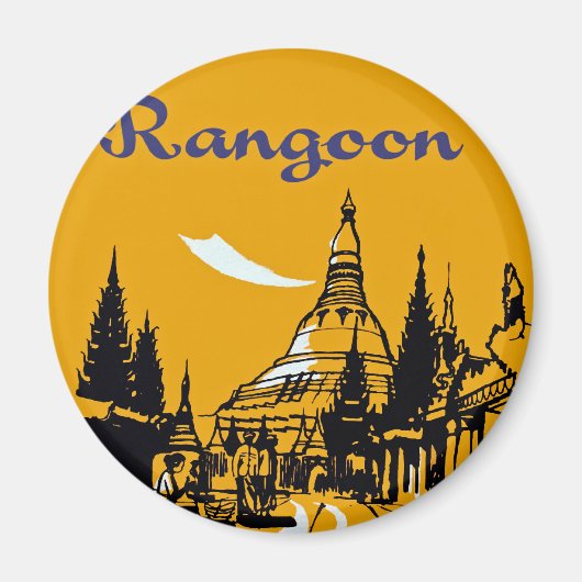 Je weg naar Rangoon Magneet (Voorkant)