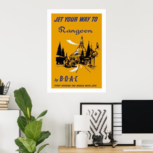 Je weg naar Rangoon Poster (Thuiskantoor)
