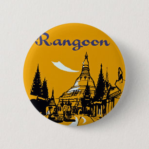 Je weg naar Rangoon Ronde Button 5,7 Cm