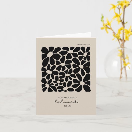 Je werd geliefd Dank je liefde Kaart (Gele Bloem)