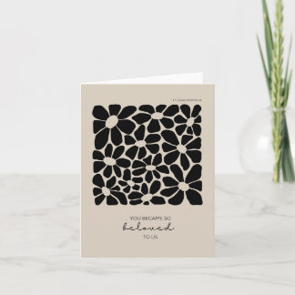 Je werd geliefd Dank je liefde Kaart