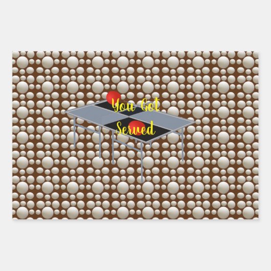 Je werd geserveerd bij Ping Pong, cadeauvellen, Inpakpapier Vel (Voorkant 3)