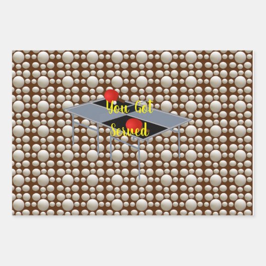 Je werd geserveerd bij Ping Pong, cadeauvellen, Inpakpapier Vel (Voorkant 2)