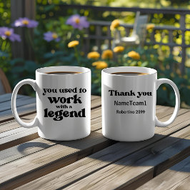 Je Werd Samen Met Een Legende Funny Pensioen Koffiemok