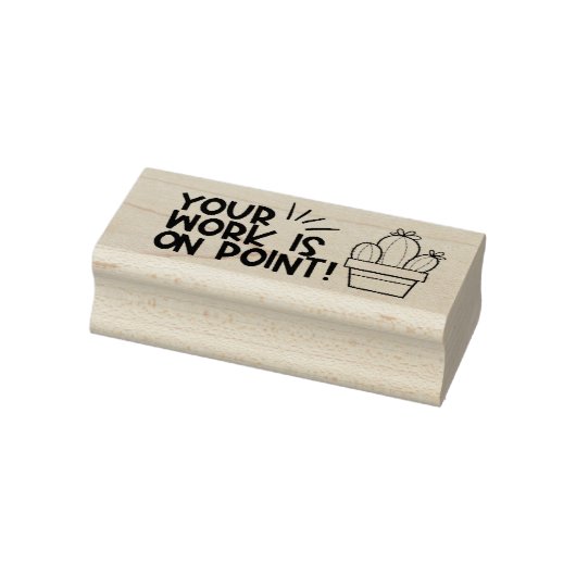 Je werk is op Point Teacher Stamp Rubberstempel (Stempel)