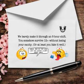 Je werkt 12 uur, maar het voelt als 72 bedankkaart