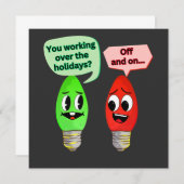 Je werkt over de Feestdagen (Voorkant / Achterkant)