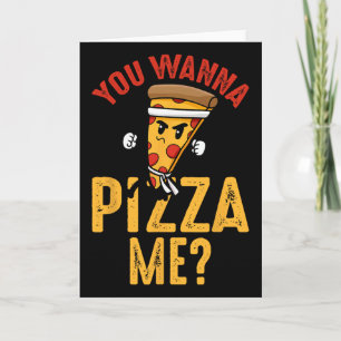 Je Wil Een Pizza Van Me Grappige Ninja Karate Kawa Kaart