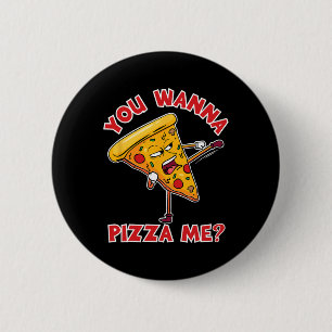 Je Wil Een Pizza Van Mij Ninja Karate Sahbumnim Ju Ronde Button 5,7 Cm