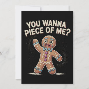 Je Wil Een Stuk Van Mij Gingerbread Kerstmis Xmas Feestdagenkaart