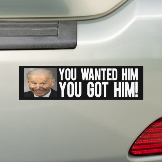 JE WILDE DAT JE HEM HEBT. BUMPERSTICKER (Op auto)