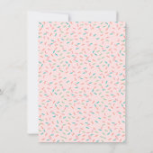 Je wilt de Baby Sprinkle Invitation niet missen Kaart (Achterkant)
