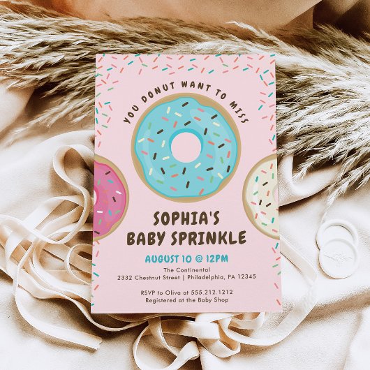 Je wilt de Baby Sprinkle Invitation niet missen Kaart