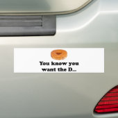 Je wilt de donut bumpersticker (Op auto)