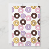 je wilt deze donuts verjaardagsfeestje niet missen kaart (Achterkant)