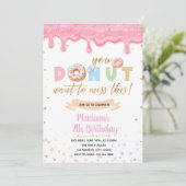 Je wilt deze verjaardagsuitnodiging niet missen kaart (Staand voorkant)