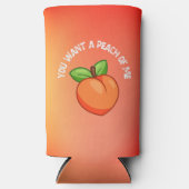 Je wilt een foto van me grappige peach pun seltzer blikjeskoeler (Voorkant)