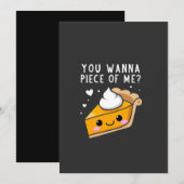 Je wilt een stuk Thanksgiving Pie. Kaart (Voorkant / Achterkant)