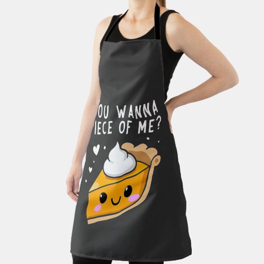 Je wilt een stuk Thanksgiving Pie. Schort (Insitu)