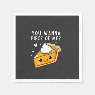 Je wilt een stuk Thanksgiving Pie. Servet