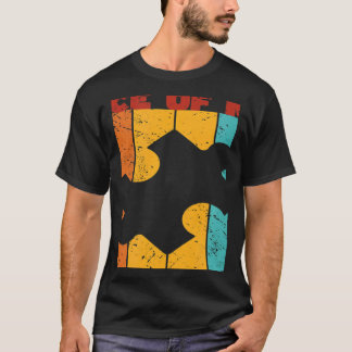 Je wilt een stuk van me Retro Jigzaag Puzzling T-shirt