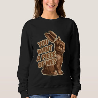 Je wilt een stukje van mij Chocolade Bunny Konijn  Trui