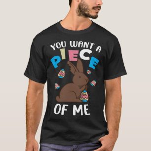 Je wilt een stukje van mij Festival konijn paasei T-shirt