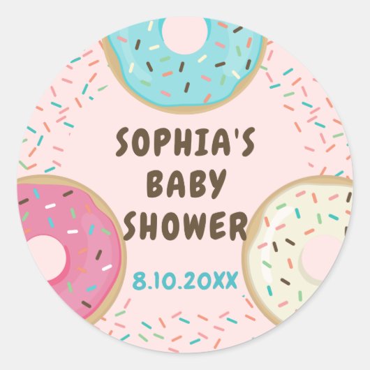 Je wilt geen Baby shower Stickers missen (Voorkant)
