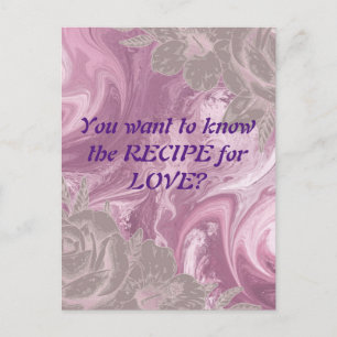 Je wilt het Briefkaart Recipe LOVE Marble kennen