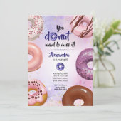 Je wilt het verjaardagsfeestje niet missen kaart (Staand voorkant)