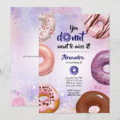 Je wilt het verjaardagsfeestje niet missen kaart (Voorkant / Achterkant)